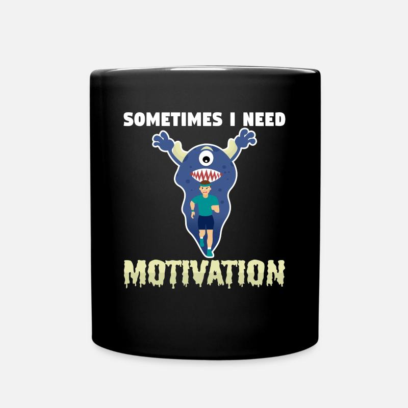 Motivation - Tasse einfarbig - Schwarz