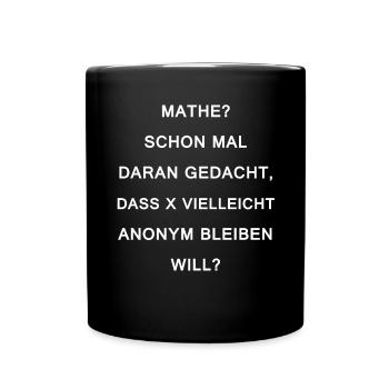 Maths blague école professeur mathématiques - Mug uni - noir - Devant
