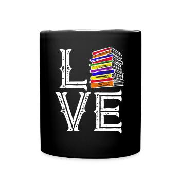 Love Reading Books For Book Lover - Mug uni - noir - Devant