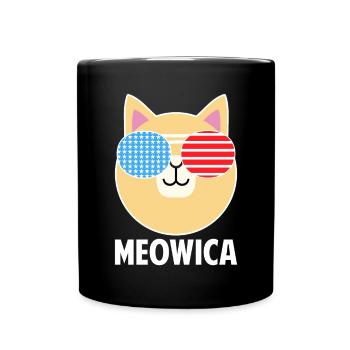 Meowica Katzen land tolle Geschenkidee - Tasse einfarbig - Schwarz - Vorne
