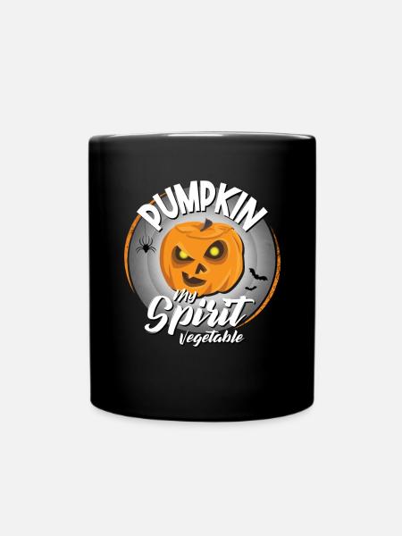 Pumpkin My Spirit Vegetable Kürbis Halloween - Tasse einfarbig - Schwarz