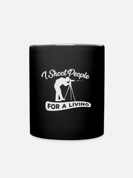 Fotograf - Tasse einfarbig - Schwarz