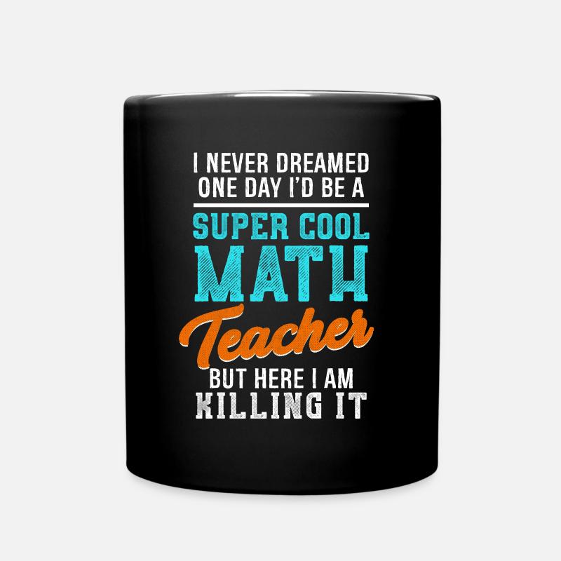 Thé de professeur de maths cool Cadeau de professeur fantastique - Mug uni - noir