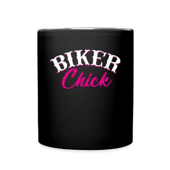 Motard moto - Mug uni - noir - Devant