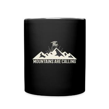 Klettern Wandern Bergsteigen - Tasse einfarbig - Schwarz - Vorne