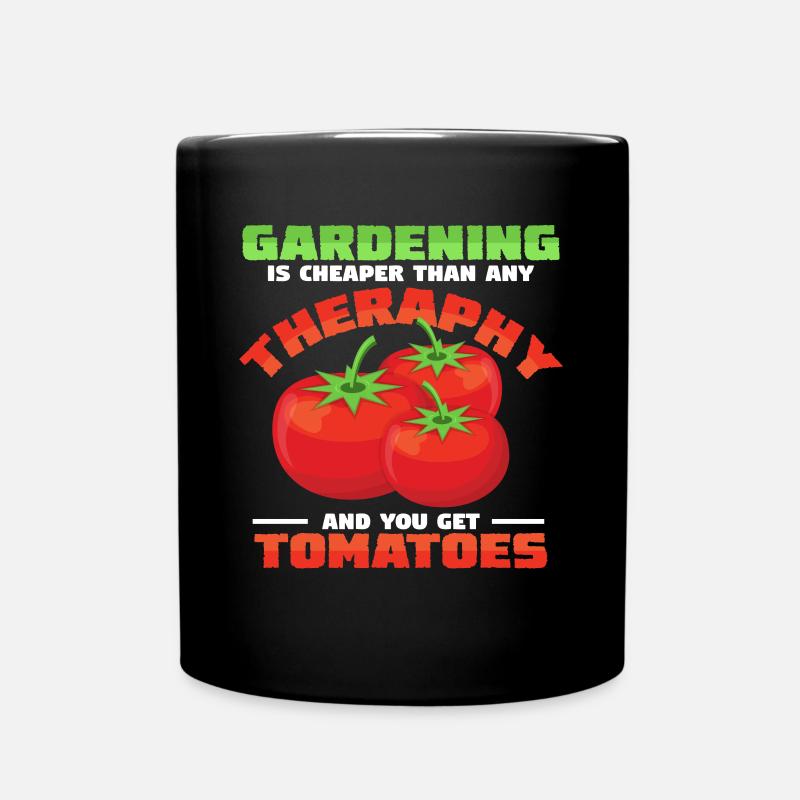 tomatoes - Full Colour Mug - black