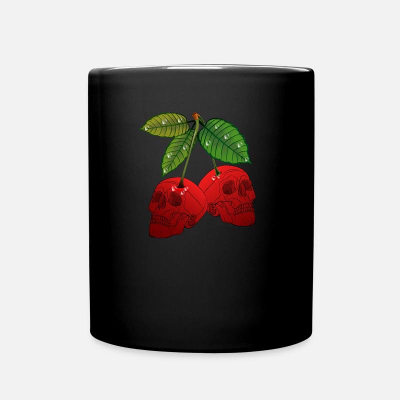 Crâne de cerise - Mug uni - noir