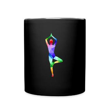 yoga - Full Colour Mug - black - Front