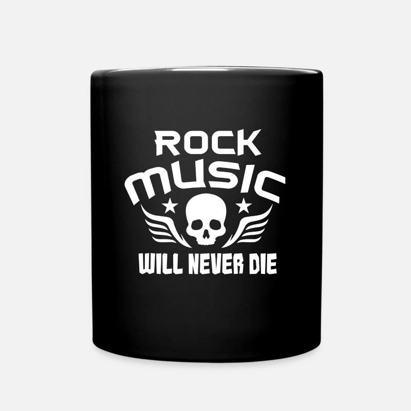 Rock Musik - Tasse einfarbig - Schwarz