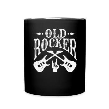 Rock Musik - Tasse einfarbig - Schwarz - Vorne