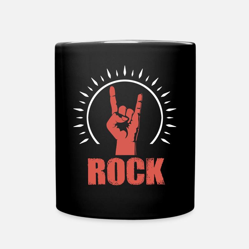 Rock Musik - Tasse einfarbig - Schwarz