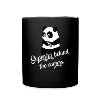 Kamera - Tasse einfarbig - Schwarz - Vorne