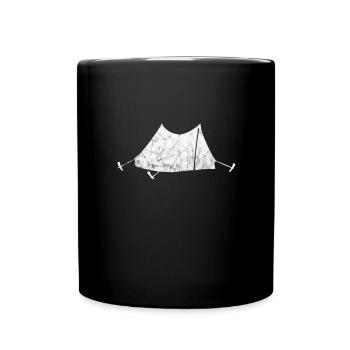 Tent camping tents - Full Colour Mug - black - Front