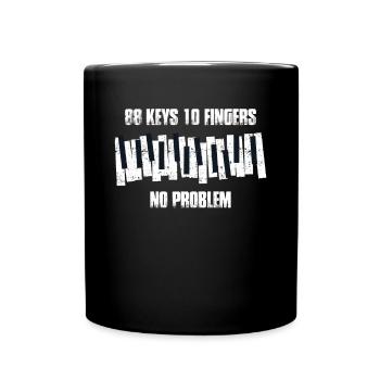 Piano pianist pianist music gift - Full Colour Mug - black - Front