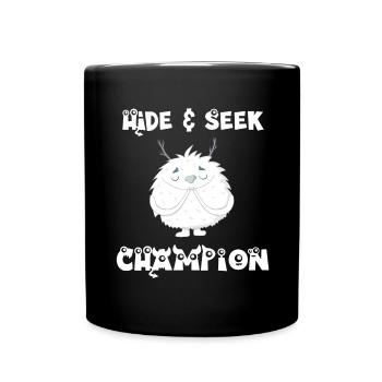 Big Foot Hide and Seek - Tasse einfarbig - Schwarz - Vorne