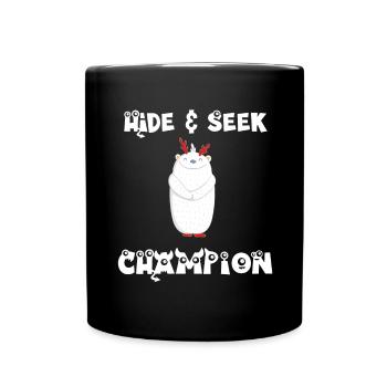 Hide and Seek Yeti - Tasse einfarbig - Schwarz - Vorne