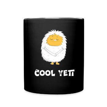 Cool Yeti - Full Colour Mug - black - Front