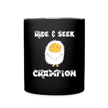 Hide and SeekYeti - Full Colour Mug - black - Front