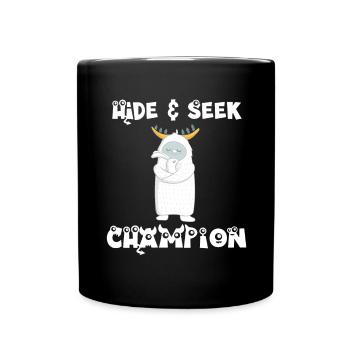 Hide and Seek Yeti - Tasse einfarbig - Schwarz - Vorne