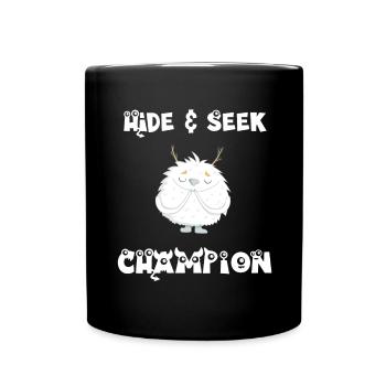 Hide and Seek Yeti - Tasse einfarbig - Schwarz - Vorne