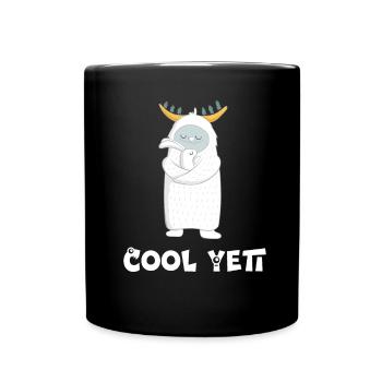 Cool Yeti - Full Colour Mug - black - Front
