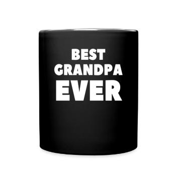 BEST GRANDPA EVER T-SHIRT - Tasse einfarbig - Schwarz - Vorne
