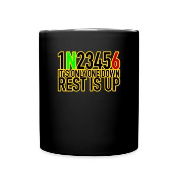 1N23456 - Tasse einfarbig - Schwarz - Vorne