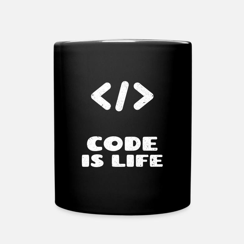 codeur programmeur idée cadeau - Mug uni - noir