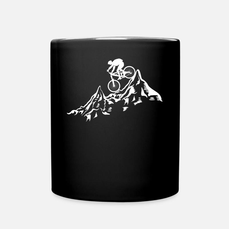 mountainbike geschenke - Tasse einfarbig - Schwarz