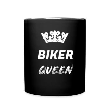 Biker Motorrad Bike - Tasse einfarbig - Schwarz - Vorne
