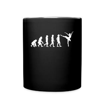 Ballerina Ballett Evolution Shirt Geschenk - Tasse einfarbig - Schwarz - Vorne