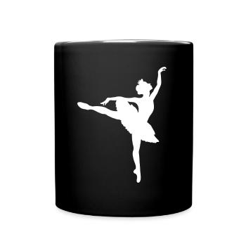Ballerina Ballet Shirt Geschenk - Tasse einfarbig - Schwarz - Vorne