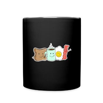 Breakfast shirt - Full Colour Mug - black - Front
