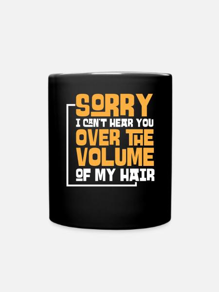 Hair - Tasse einfarbig - Schwarz