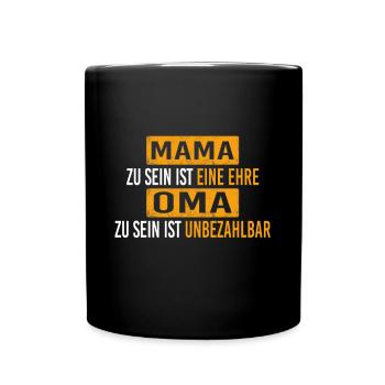 Grand-mère dictons cadeau de chemise - Mug uni - noir - Devant