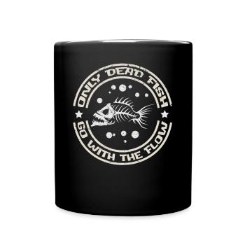 Dead Fish - Tasse einfarbig - Schwarz - Vorne