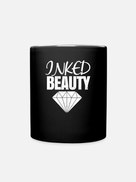 Inked Beauty, Diamant, Tattoo - Tasse einfarbig - Schwarz