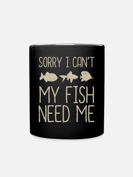 Aquarium - Tasse einfarbig - Schwarz