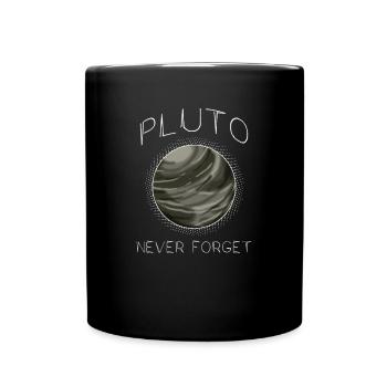 Pluto Planet Geschenk - Tasse einfarbig - Schwarz - Vorne