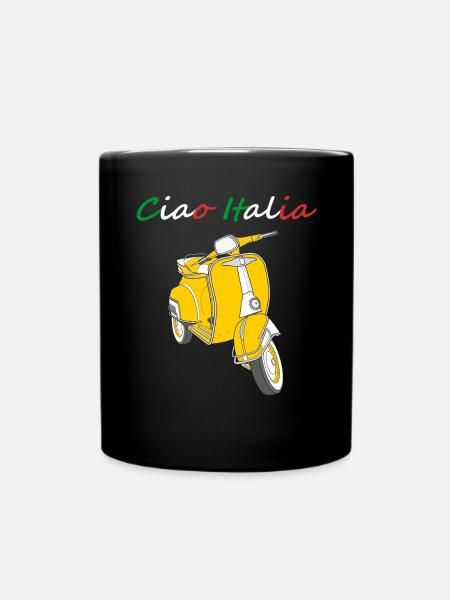 Ciao Italia Italy Italian Italian - Full Colour Mug - black