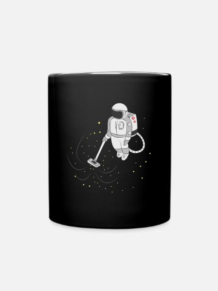 Astronaut Spaceman Space Weltall Shirt Geschenk - Tasse einfarbig - Schwarz