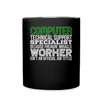 Technician (IT) - Full Colour Mug - black - Front