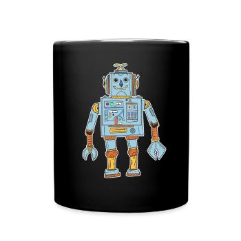 Robot T-Shirt Kids - Mug uni - noir - Devant