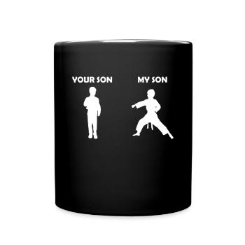 Karate Dad Daddy My son's gift - Full Colour Mug - black - Front