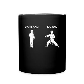 Karate Dad Daddy My son's gift - Full Colour Mug - black - Front