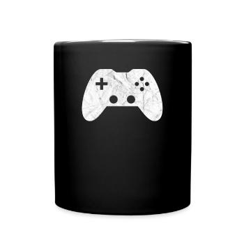 Gaming Gamer Controller - Tasse einfarbig - Schwarz - Vorne