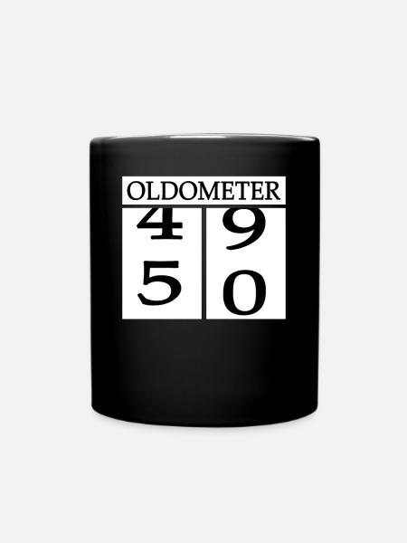 Oldometer 50 anniversaire 50 ans - Mug uni - noir