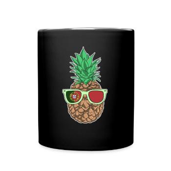 Portugal T-Shirt - Tasse einfarbig - Schwarz - Vorne