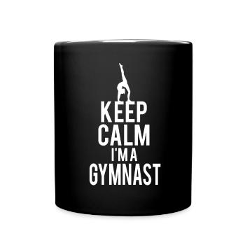 Turner Say, Keep Calm I'm A Gymnast - Full Colour Mug - black - Front