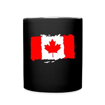 Canada flag - Full Colour Mug - black - Front